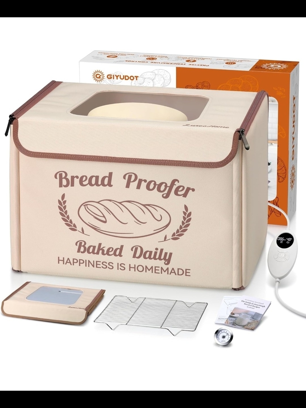 Giyudot Bread Proofer Box in Beige and Brown